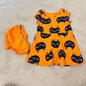 Cat & Jack 12M Halloween Cat Dress NWOT